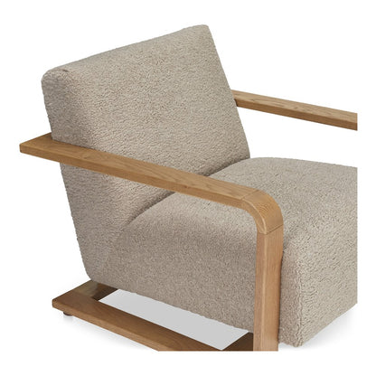 Moes Home - Eckersley Lounge Chair Beige Faux Shearling - ME-1073-34 view 6