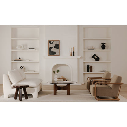 Moes Home - Eckersley Lounge Chair Beige Faux Shearling - ME-1073-34 view 9