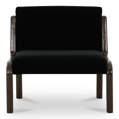 Moes Home - Edie Accent Chair Black Faux Mohair - OA-1075-02 view 1