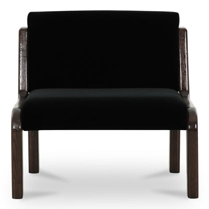 Moes Home - Edie Accent Chair Black Faux Mohair - OA-1075-02 view 2