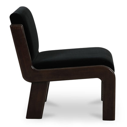 Moes Home - Edie Accent Chair Black Faux Mohair - OA-1075-02 view 4