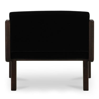 Moes Home - Edie Accent Chair Black Faux Mohair - OA-1075-02 view 5