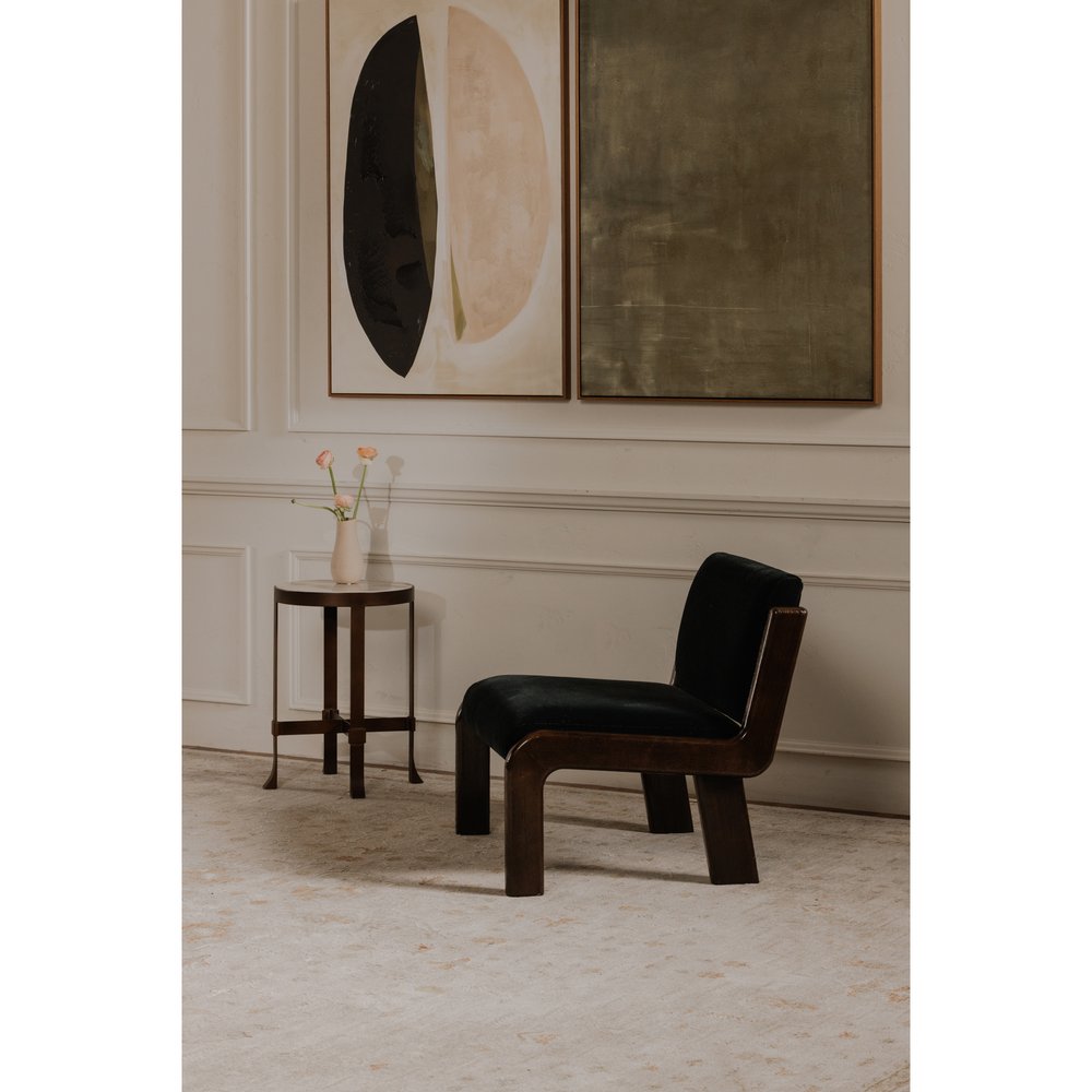 Moes Home - Edie Accent Chair Black Faux Mohair - OA-1075-02 view 9