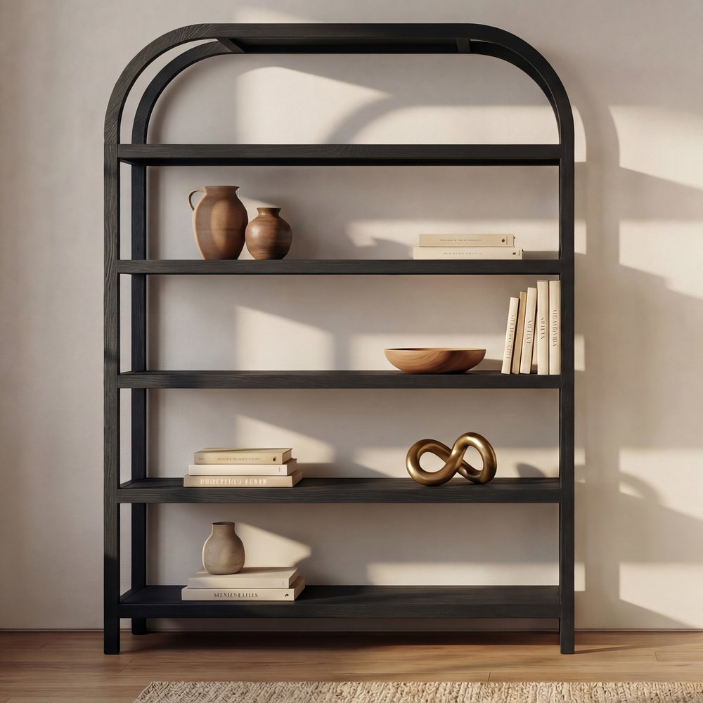 Moes Home - Eero Bookcase Large Black - BC-1158-02 view 6