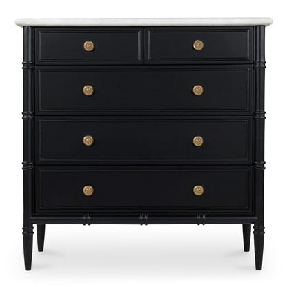 Moes Home - Eleanor 5 Drawer Chest Black - RP-1060-02 view 1