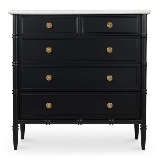 Moes Home - Eleanor 5 Drawer Chest Black - RP-1060-02 view 2