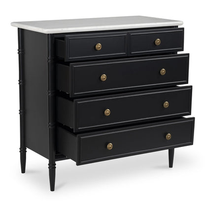 Moes Home - Eleanor 5 Drawer Chest Black - RP-1060-02 view 5