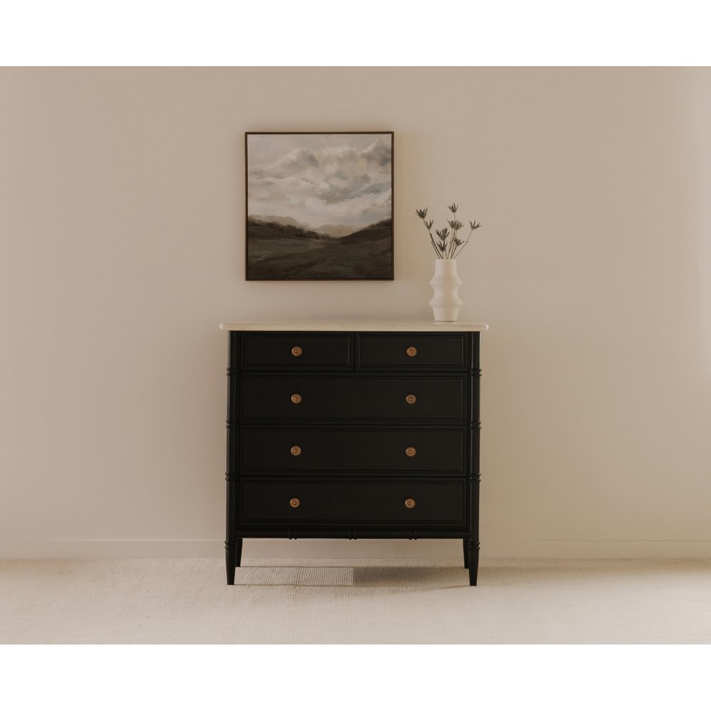 Moes Home - Eleanor 5 Drawer Chest Black - RP-1060-02 view 13