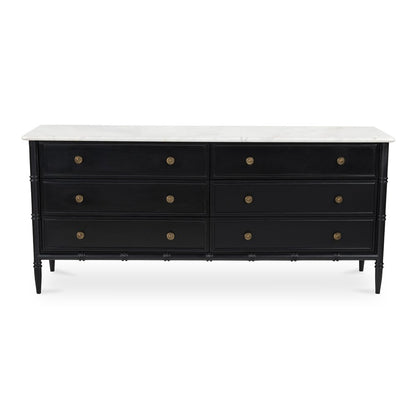 Moes Home - Eleanor 6 Drawer Dresser Black - RP-1061-02 view 2