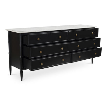 Moes Home - Eleanor 6 Drawer Dresser Black - RP-1061-02 view 4
