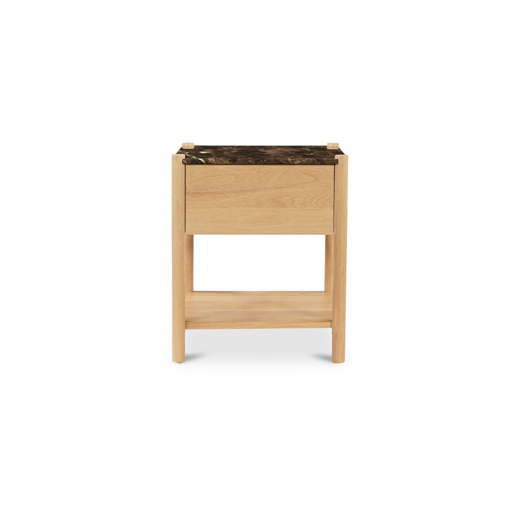 Moes Home - Elio Nightstand Dark Emperador Marble - JD-1104-20 view 1