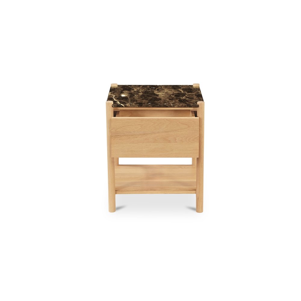 Moes Home - Elio Nightstand Dark Emperador Marble - JD-1104-20 view 2
