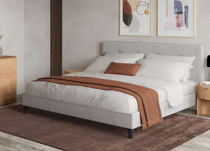 Moes Home - Eliza King Bed in Light Grey Fabric - RN-1021-29-0 veiw 1
