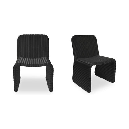 Moes Home - Ella Outdoor Dining Chair Charcoal-Set of 2 - ET-1012-07 view 1
