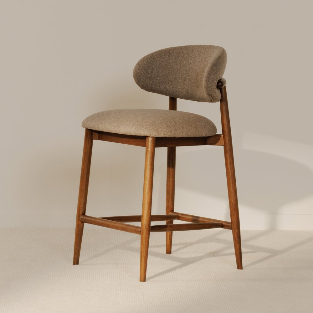 Moes Home - Ellie Counter Stool Light Brown - ME-1070-21 view 7