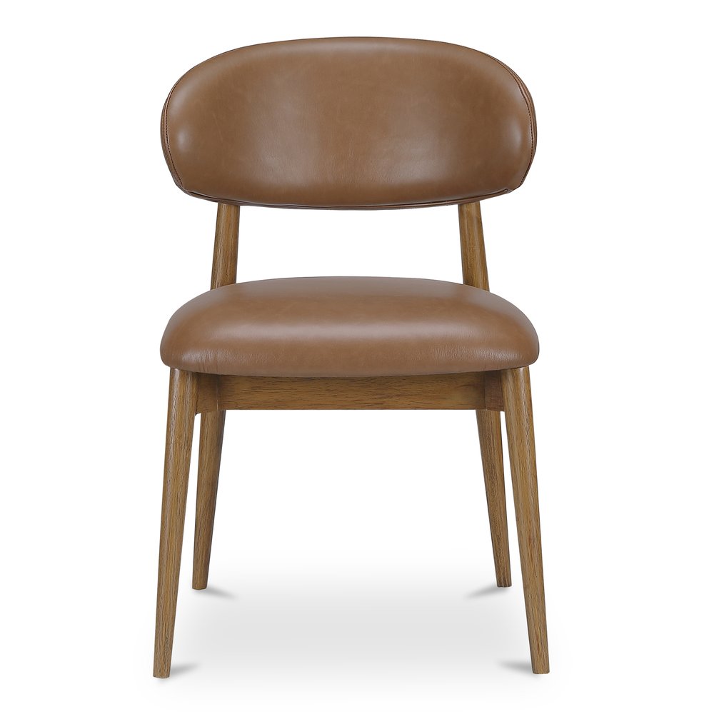 Moes Home - Ellie Dining Chair Brown Leather - ME-1069-03 view 2