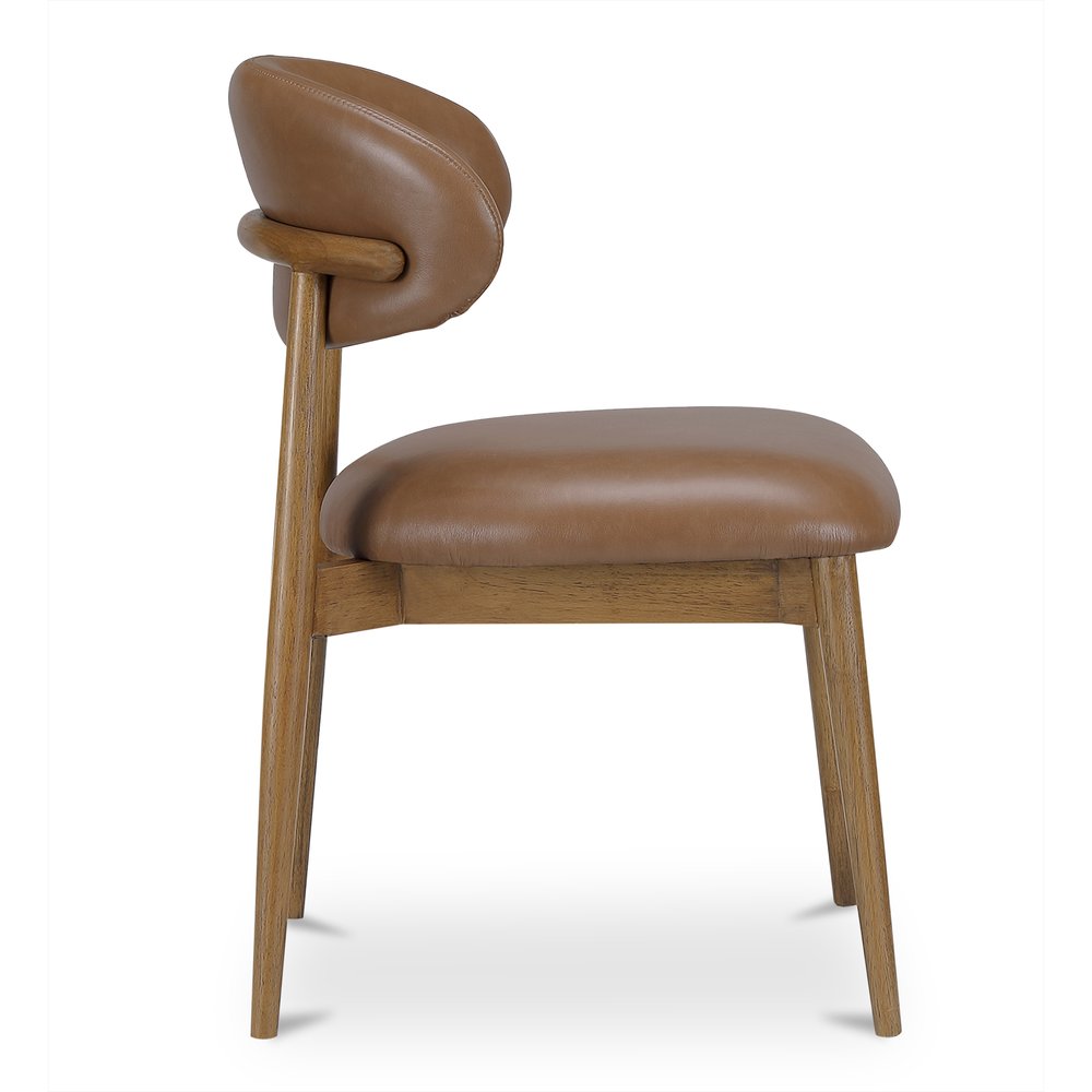 Moes Home - Ellie Dining Chair Brown Leather - ME-1069-03 view 4