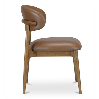 Moes Home - Ellie Dining Chair Brown Leather - ME-1069-03 view 4