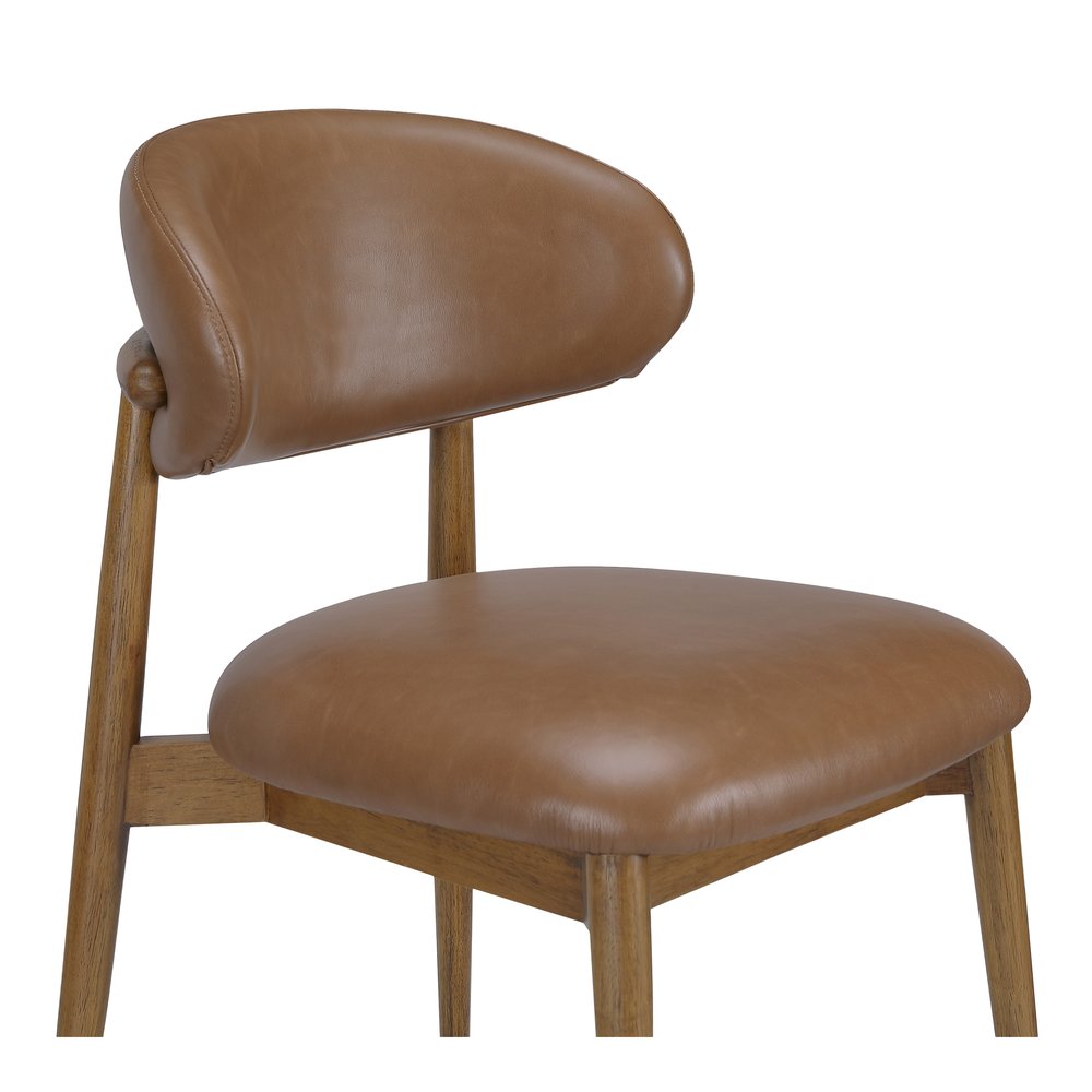 Moes Home - Ellie Dining Chair Brown Leather - ME-1069-03 view 6