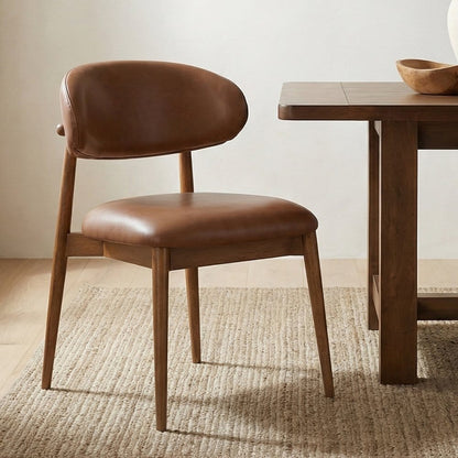 Moes Home - Ellie Dining Chair Brown Leather - ME-1069-03 view 8