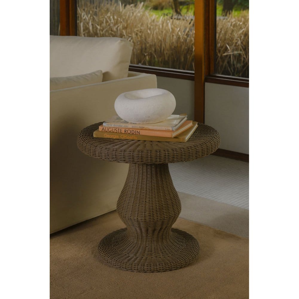 Moes Home - Emmeline Outdoor Side Table Natural - ET-1008-24 view 6