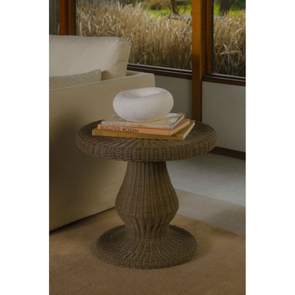 Moes Home - Emmeline Outdoor Side Table Natural - ET-1008-24 view 6