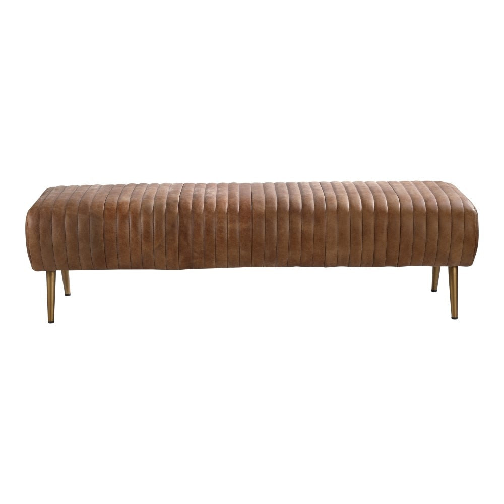 Moes Home - Endora Bench Cappucino - PK-1105-14 veiw 2