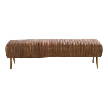 Moes Home - Endora Bench Cappucino - PK-1105-14 veiw 2