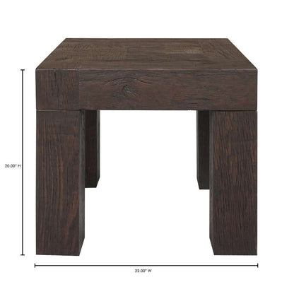Moes Home - Evander Side Table Rustic Brown - VL-1059-03 veiw 5