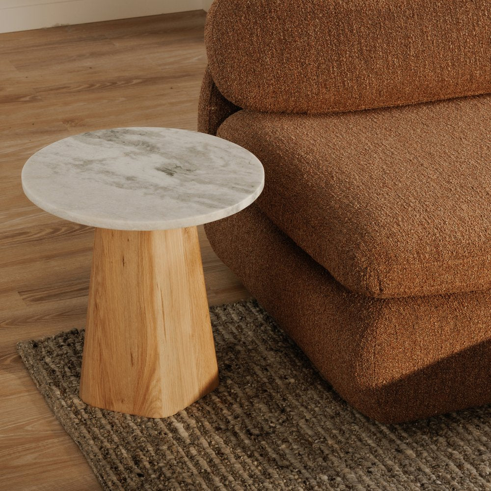 Moes Home - Evelyn Accent Table Ashen Grey Matrix Marble - JD-1091-18-0 view 6