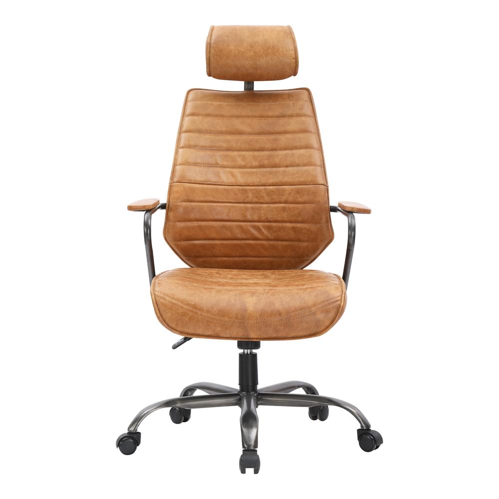 Moes Home - Executive Office Chair Cognac - PK-1081-23 veiw 1