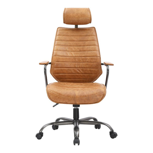 Moes Home - Executive Office Chair Cognac - PK-1081-23 veiw 1