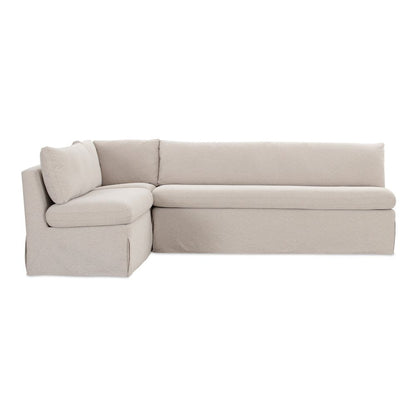 Moes Home - Fable Slipcover Dining Banquette L-Shape Beige 100.5 in. - OA-1068-34 view 1