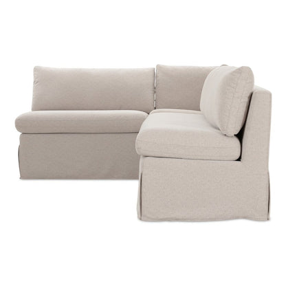 Moes Home - Fable Slipcover Dining Banquette L-Shape Beige 100.5 in. - OA-1068-34 view 3