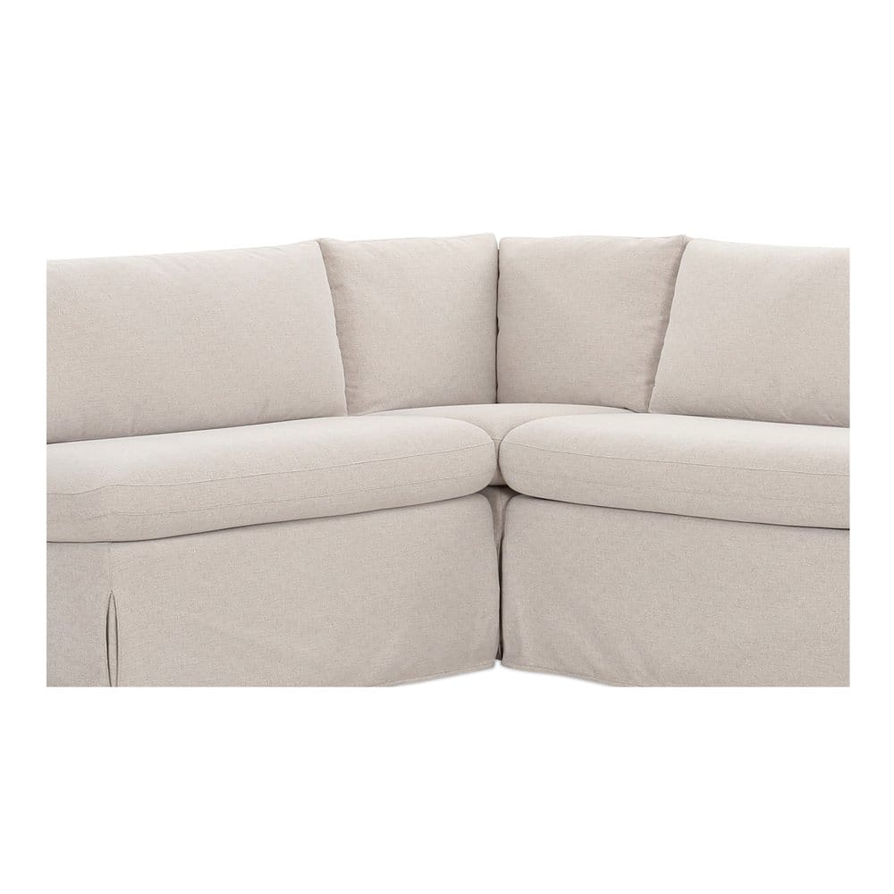 Moes Home - Fable Slipcover Dining Banquette L-Shape Beige 100.5 in. - OA-1068-34 view 6