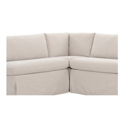 Moes Home - Fable Slipcover Dining Banquette L-Shape Beige 100.5 in. - OA-1068-34 view 6