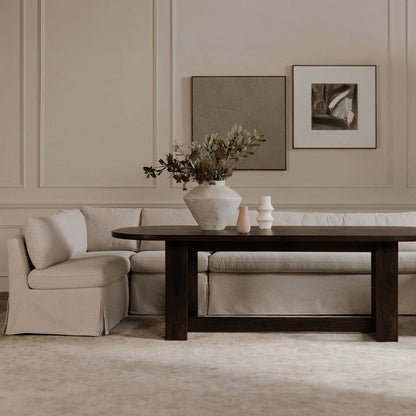 Moes Home - Fable Slipcover Dining Banquette L-Shape Beige 100.5 in. - OA-1068-34 view 10