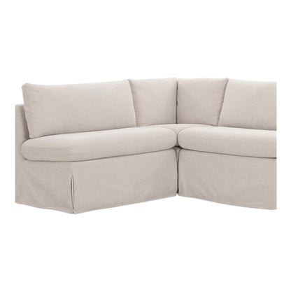 Moes Home - Fable Slipcover Dining Banquette L-Shape Beige 125.5 in. - OA-1069-34 view 6