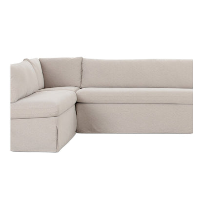 Moes Home - Fable Slipcover Dining Banquette L-Shape Beige 139.5 in. - OA-1070-34 view 6