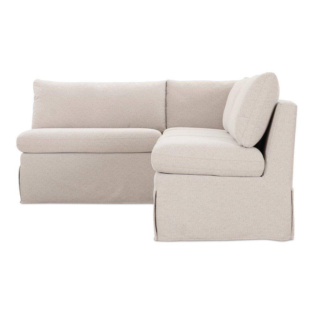 Moes Home - Fable Slipcover Dining Banquette L-Shape Beige 96 in. - OA-1067-34 view 3
