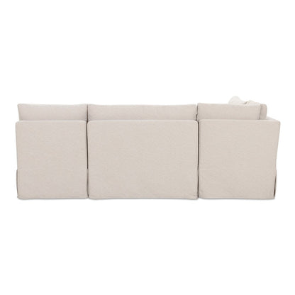Moes Home - Fable Slipcover Dining Banquette L-Shape Beige 96 in. - OA-1067-34 view 4