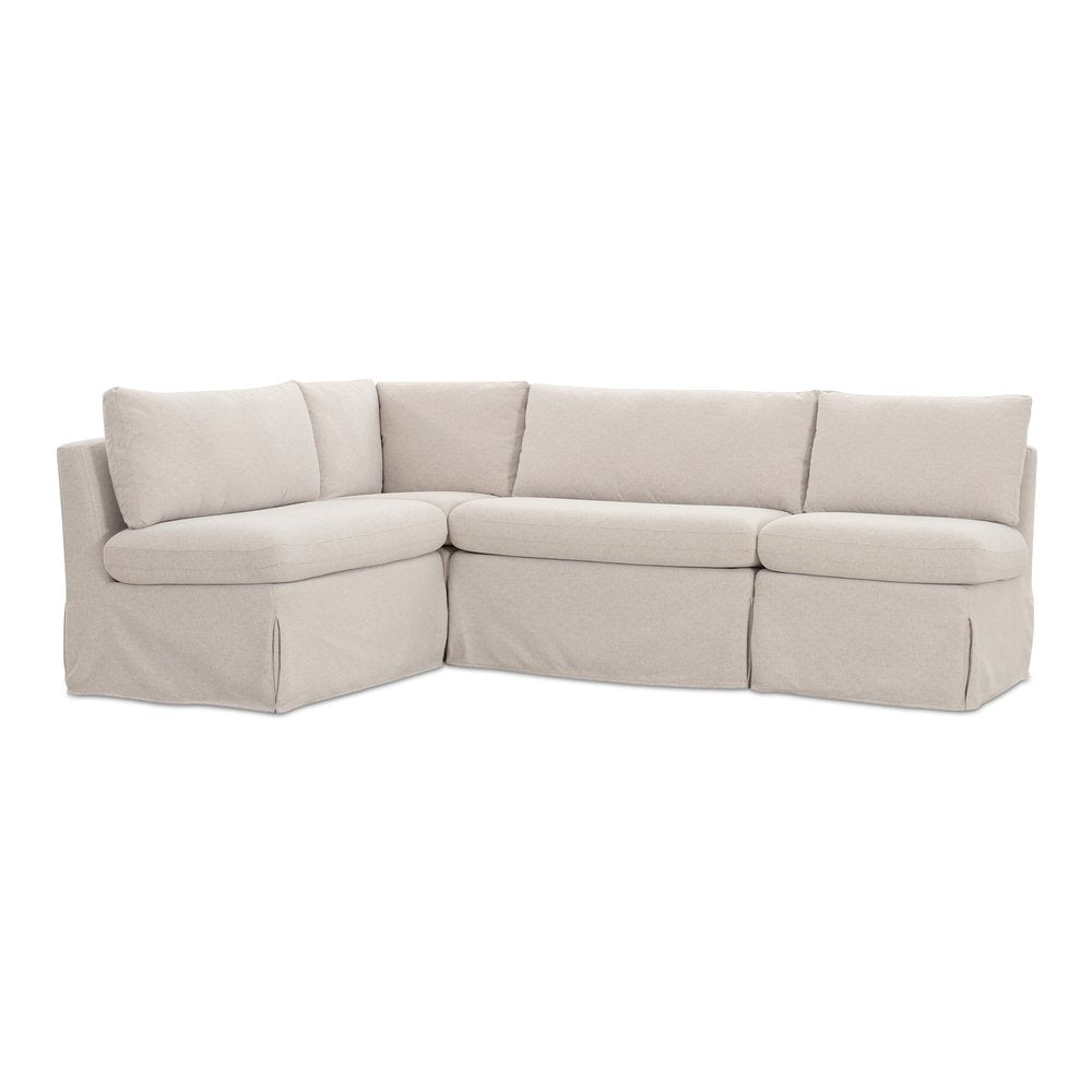 Moes Home - Fable Slipcover Dining Banquette L-Shape Beige 96 in. - OA-1067-34 view 5