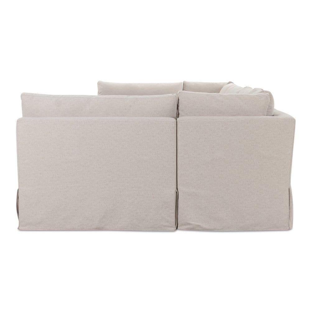 Moes Home - Fable Slipcover Dining Banquette U-Shape Beige 154 in. - OA-1073-34 view 3