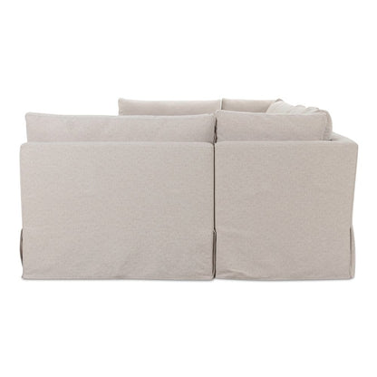 Moes Home - Fable Slipcover Dining Banquette U-Shape Beige 154 in. - OA-1073-34 view 3
