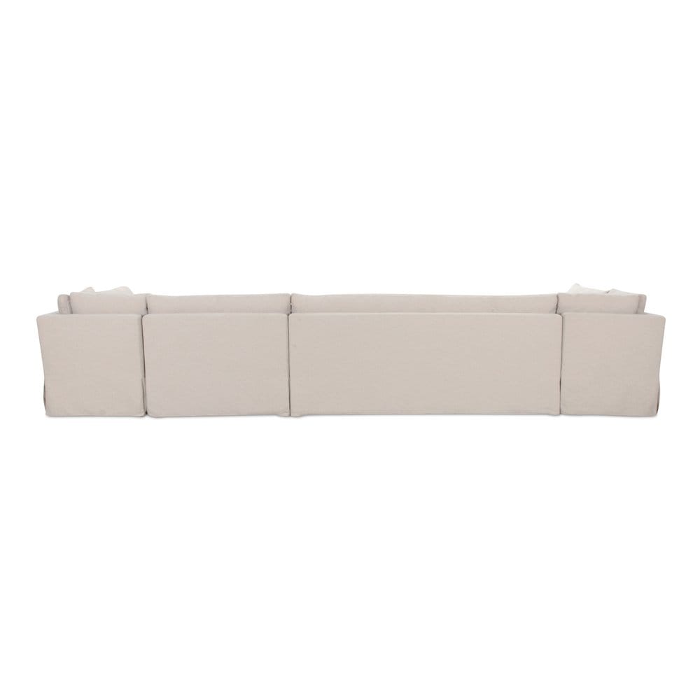 Moes Home - Fable Slipcover Dining Banquette U-Shape Beige 168 in. - OA-1066-34 view 4