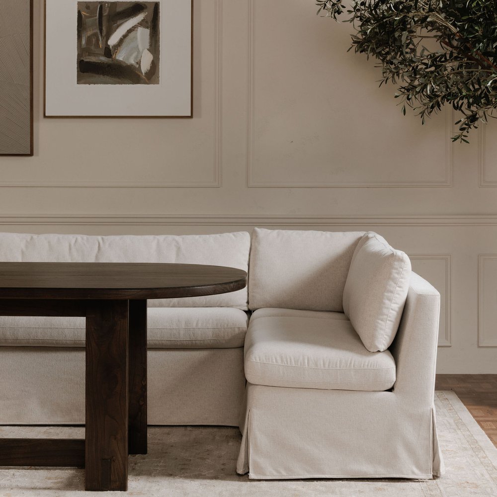 Moes Home - Fable Slipcover Dining Bench Beige - OA-1052-34 view 9