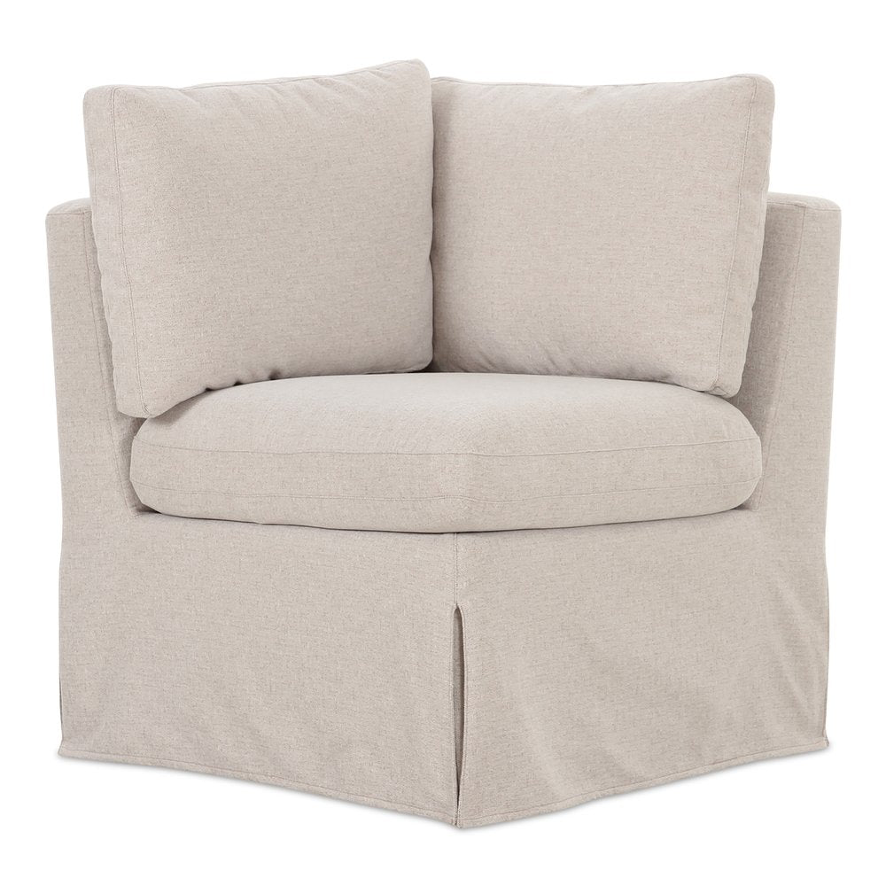 Moes Home - Fable Slipcover Dining Corner Chair Beige - OA-1055-34 view 1