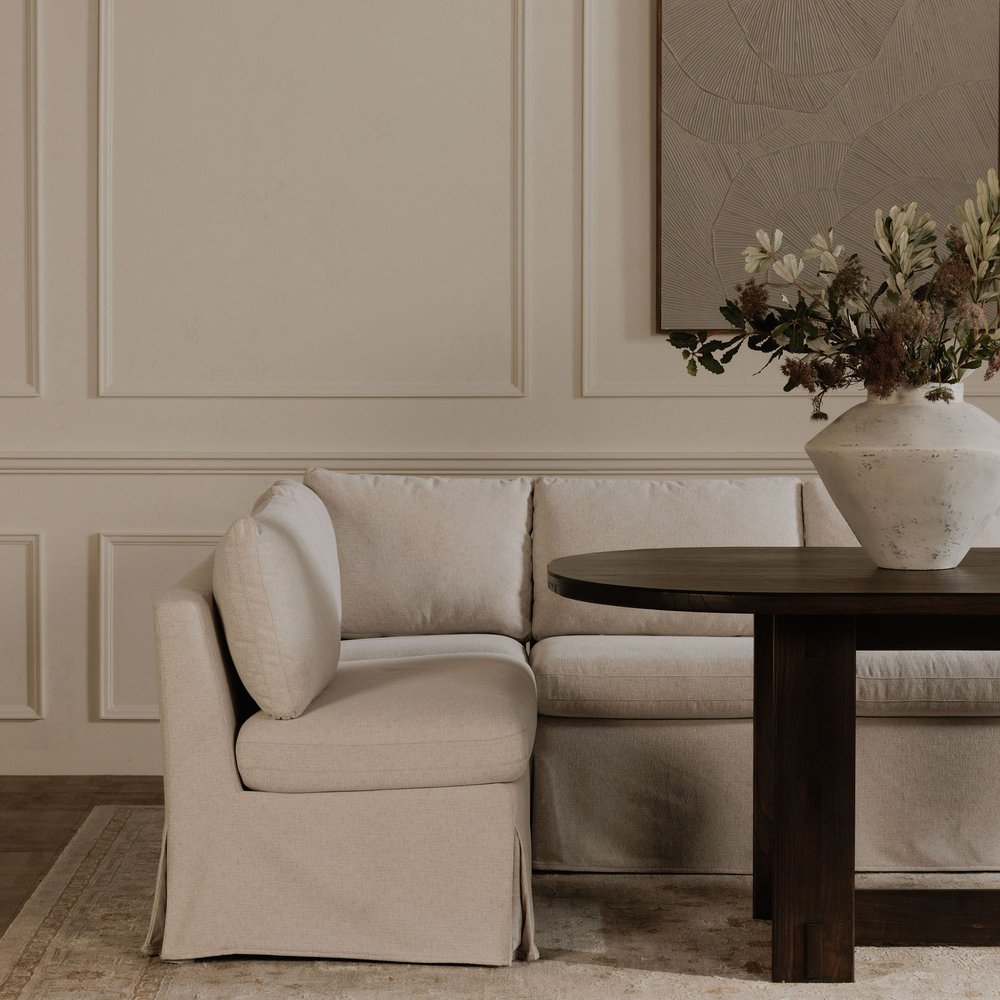 Moes Home - Fable Slipcover Dining Corner Chair Beige - OA-1055-34 view 8