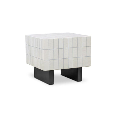 Moes Home - Farren Outdoor Side Table Cream - SC-1007-05 view 3