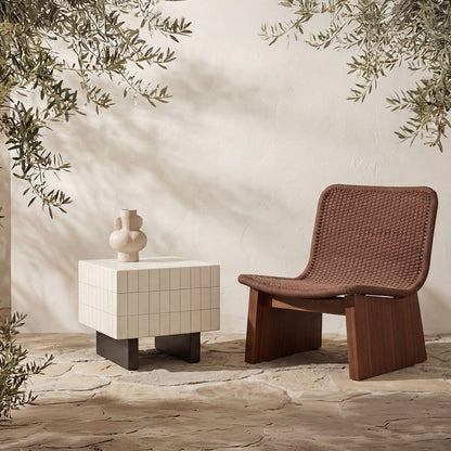 Moes Home - Farren Outdoor Side Table Cream - SC-1007-05 view 7